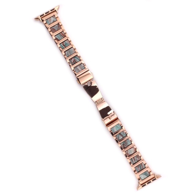 Apple Watch Gliederarmband aus Kunstharz und Stahl – Mireya