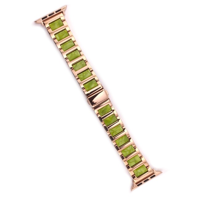 Apple Watch Gliederarmband aus Kunstharz und Stahl – Mireya