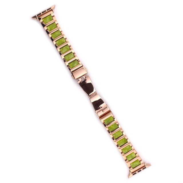 Apple Watch Gliederarmband aus Kunstharz und Stahl – Mireya