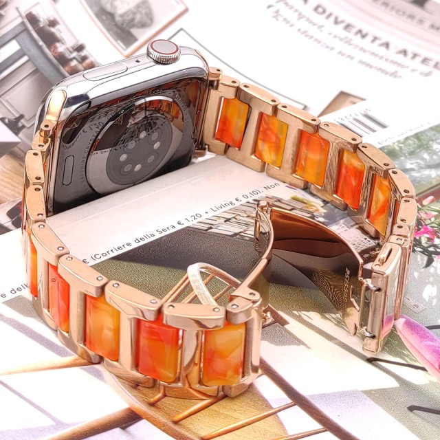 Apple Watch Bracelet en Résine et Acier - Mireya