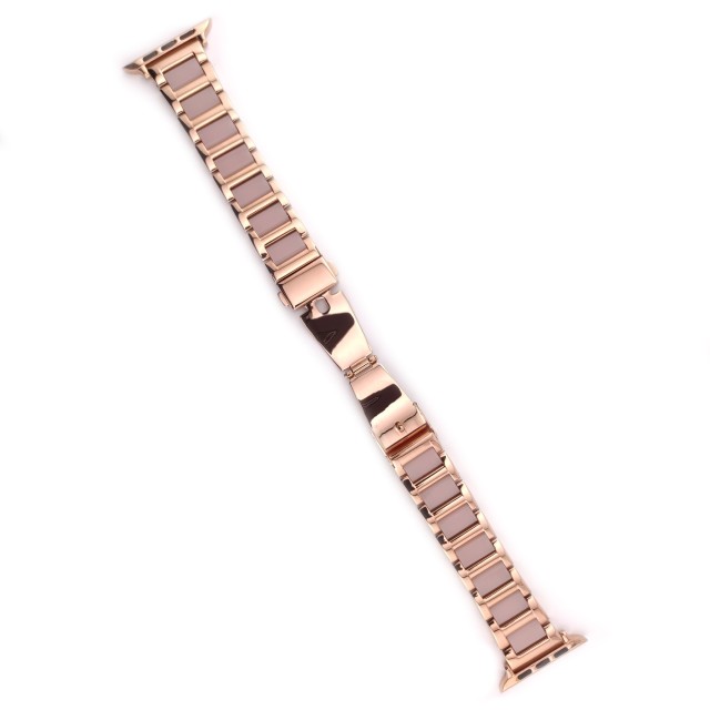 Apple Watch Gliederarmband aus Kunstharz und Stahl – Mireya