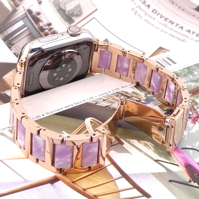 Apple Watch Resin and Steel Bracelet - Mireya