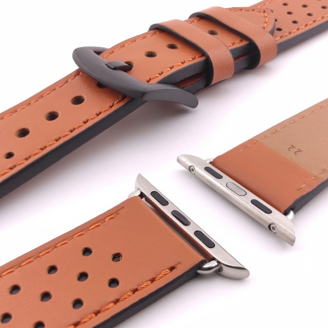 Apple Watch Bracelet Rally en Cuir Véritable - Perseus