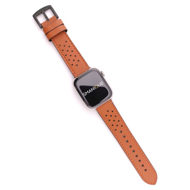 Apple Watch Bracelet Rally en Cuir Véritable - Perseus