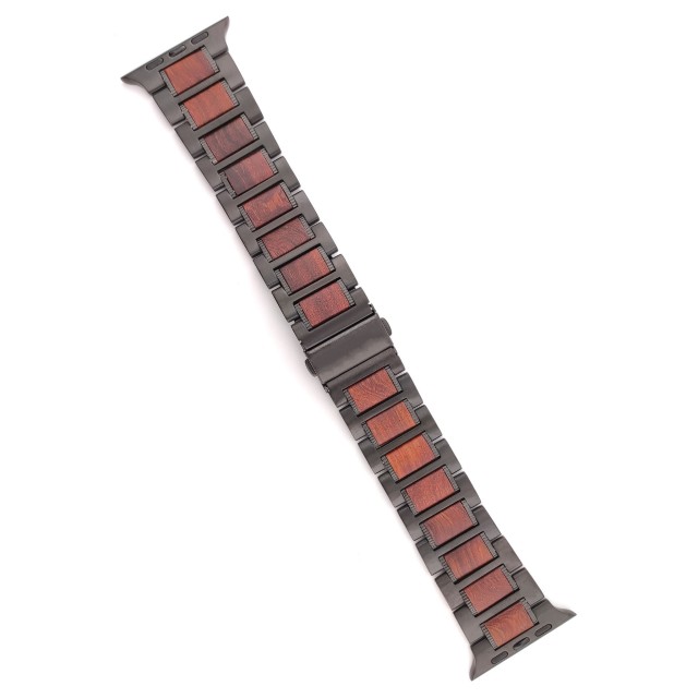 Bracciale Apple Watch in Legno e Acciaio - Thanos