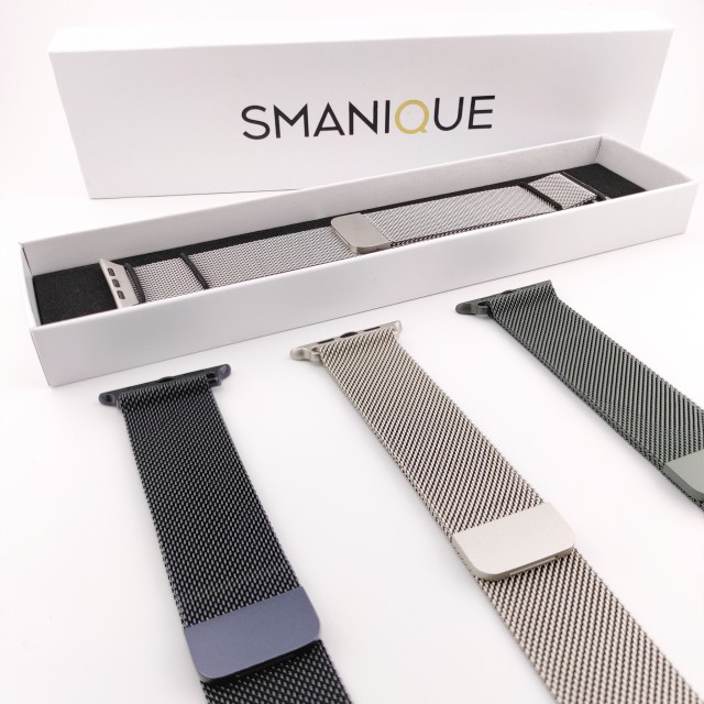 Magnetisches Milanaise-Geflecht-Uhrenarmband für Apple Watch | SMANIQUE