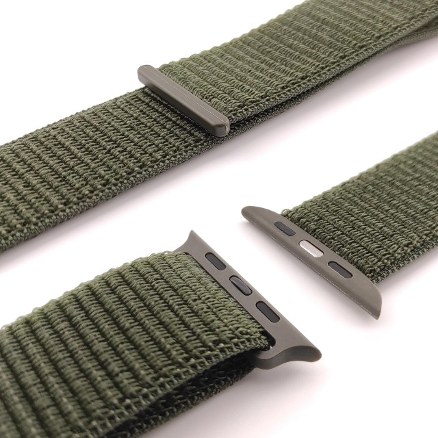 Nylon sport watch band with hook-and-loop for Apple Watch - Saturno | SMANIQUE