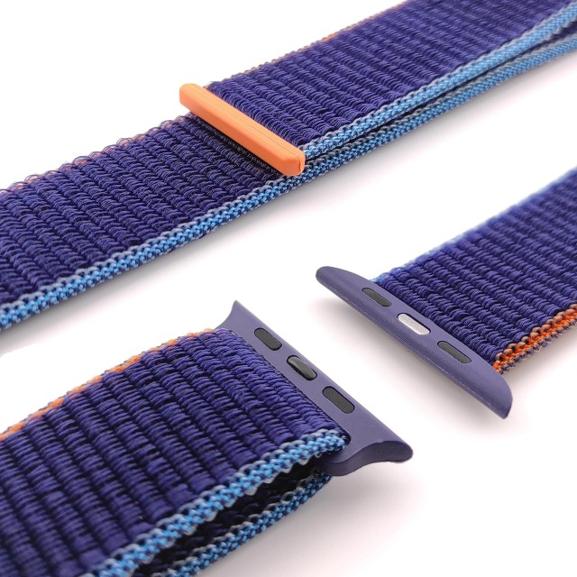 Nylon sport watch band with hook-and-loop for Apple Watch - Saturno | SMANIQUE