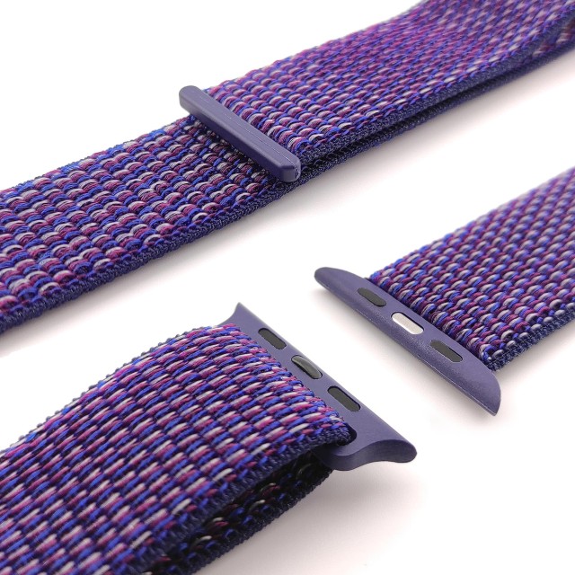 Nylon sport watch band with hook-and-loop for Apple Watch - Saturno | SMANIQUE