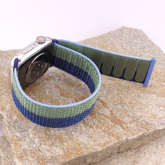 Nylon sport watch band with hook-and-loop for Apple Watch - Saturno | SMANIQUE