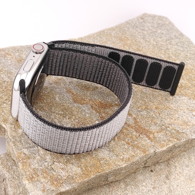 Nylon sport watch band with hook-and-loop for Apple Watch - Saturno | SMANIQUE