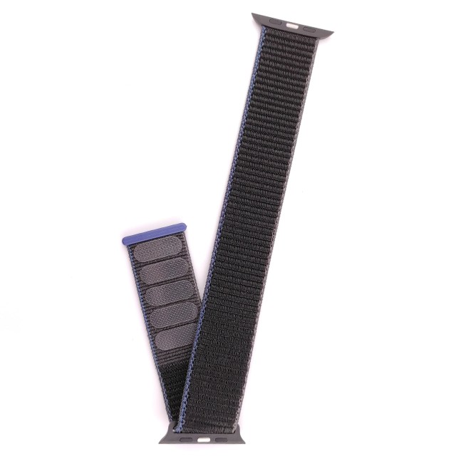 Bracelet de montre sport en nylon avec fermeture auto-agrippante pour Apple Watch - Saturno | SMANIQUE