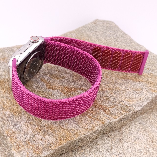 Nylon sport watch band with hook-and-loop for Apple Watch - Saturno | SMANIQUE