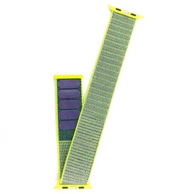Nylon sport watch band with hook-and-loop for Apple Watch - Saturno | SMANIQUE