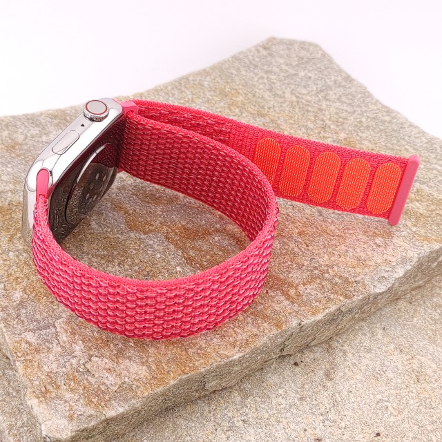 Bracelet de montre sport en nylon avec fermeture auto-agrippante pour Apple Watch - Saturno | SMANIQUE