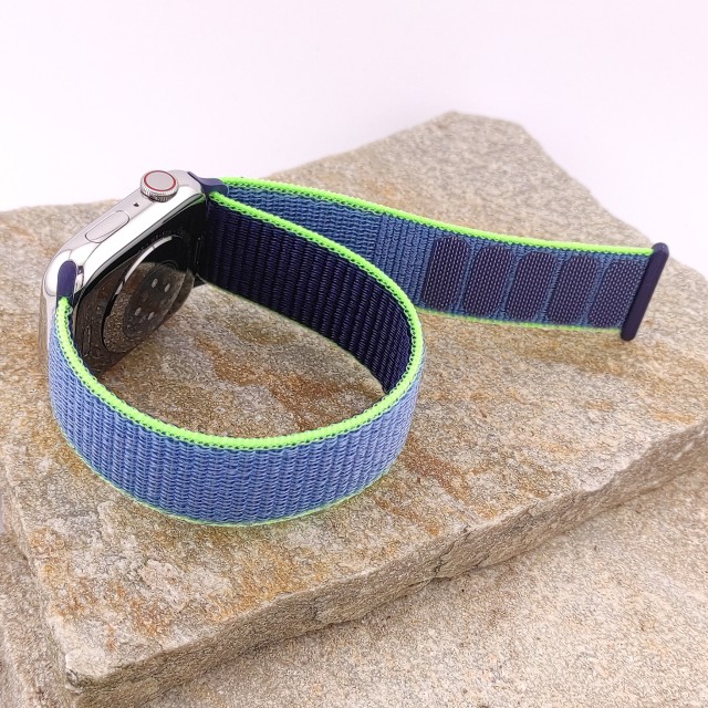 Nylon sport watch band with hook-and-loop for Apple Watch - Saturno | SMANIQUE