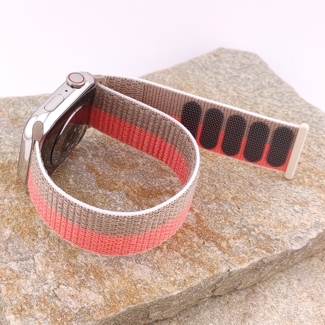 Correa deportiva de nylon con cierre de gancho y bucle para Apple Watch - Saturno | SMANIQUE