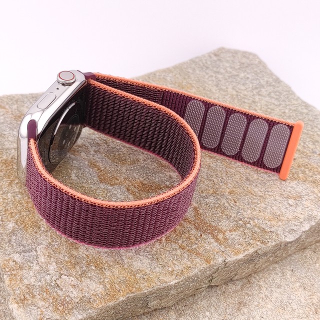 Nylon sport watch band with hook-and-loop for Apple Watch - Saturno | SMANIQUE
