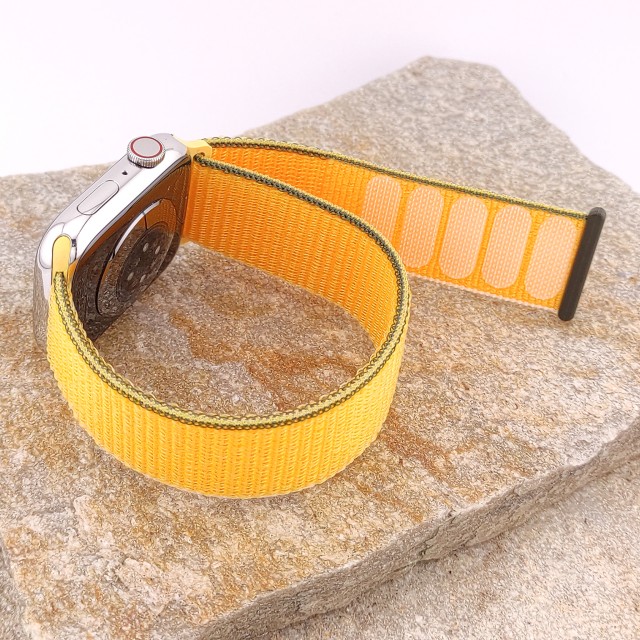 Nylon sport watch band with hook-and-loop for Apple Watch - Saturno | SMANIQUE