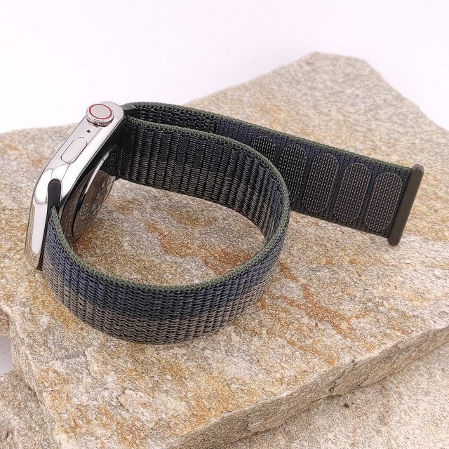 Nylon sport watch band with hook-and-loop for Apple Watch - Saturno | SMANIQUE