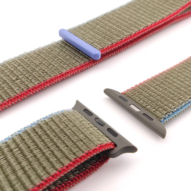 Nylon sport watch band with hook-and-loop for Apple Watch - Saturno | SMANIQUE
