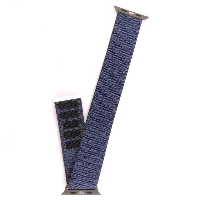 Bracelet de montre sport en nylon avec fermeture auto-agrippante pour Apple Watch - Saturno | SMANIQUE