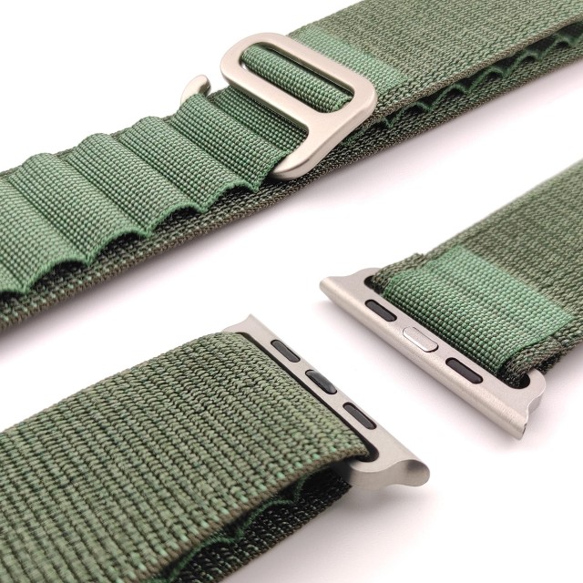 Rugged woven strap with G-hook alpine-style for Apple Watch - Zefiro | SMANIQUE