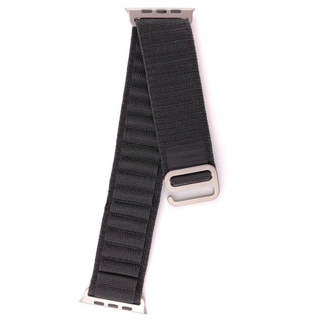 Bracelet tissé robuste avec crochet en G style alpin pour Apple Watch - Zefiro | SMANIQUE