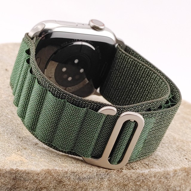 Rugged woven strap with G-hook alpine-style for Apple Watch - Zefiro | SMANIQUE