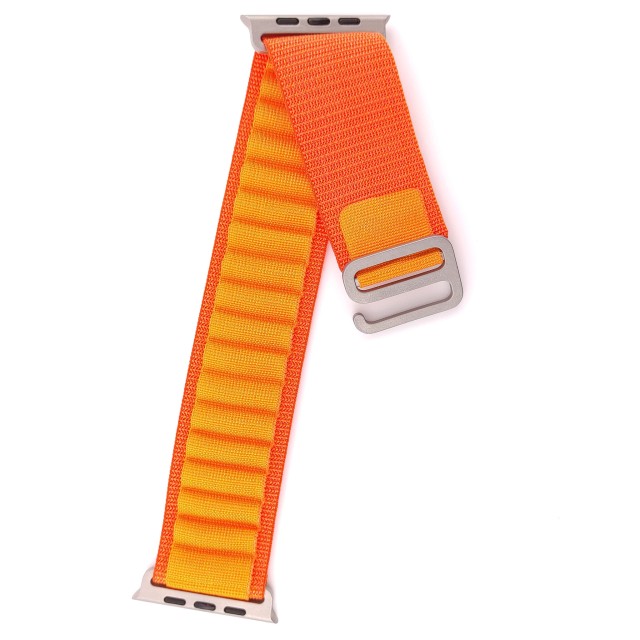 Bracelet tissé robuste avec crochet en G style alpin pour Apple Watch - Zefiro | SMANIQUE