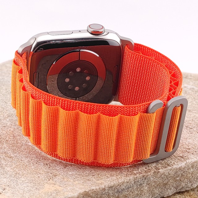 Robustes gewebtes Armband mit G-Haken im Alpen-Stil für Apple Watch - Zefiro | SMANIQUE