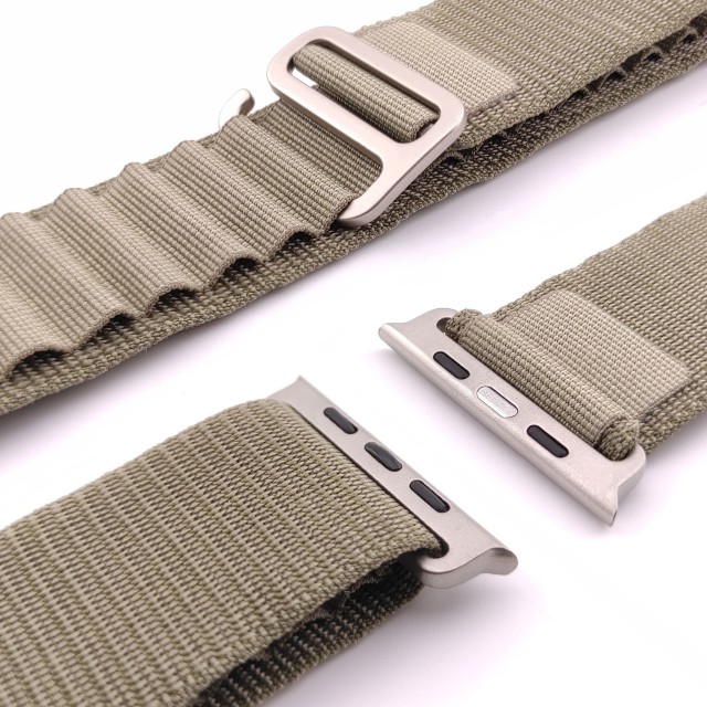 Rugged woven strap with G-hook alpine-style for Apple Watch - Zefiro | SMANIQUE