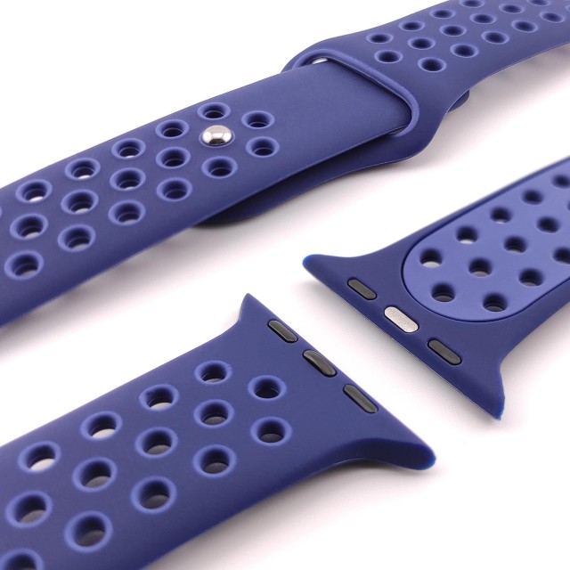 Breathable sport silicone watch strap for Apple Watch - Varun Sport | SMANIQUE