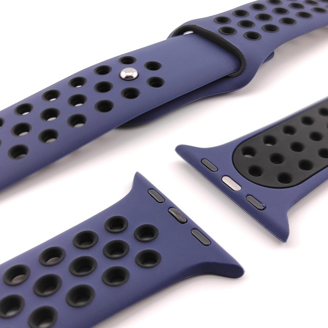 Breathable sport silicone watch strap for Apple Watch - Varun Sport | SMANIQUE