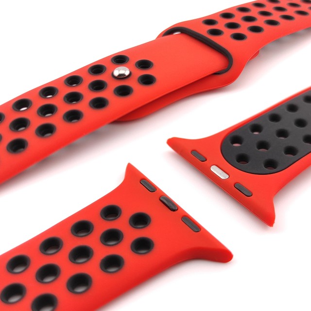 Breathable sport silicone watch strap for Apple Watch - Varun Sport | SMANIQUE
