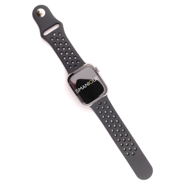 Breathable sport silicone watch strap for Apple Watch - Varun Sport | SMANIQUE