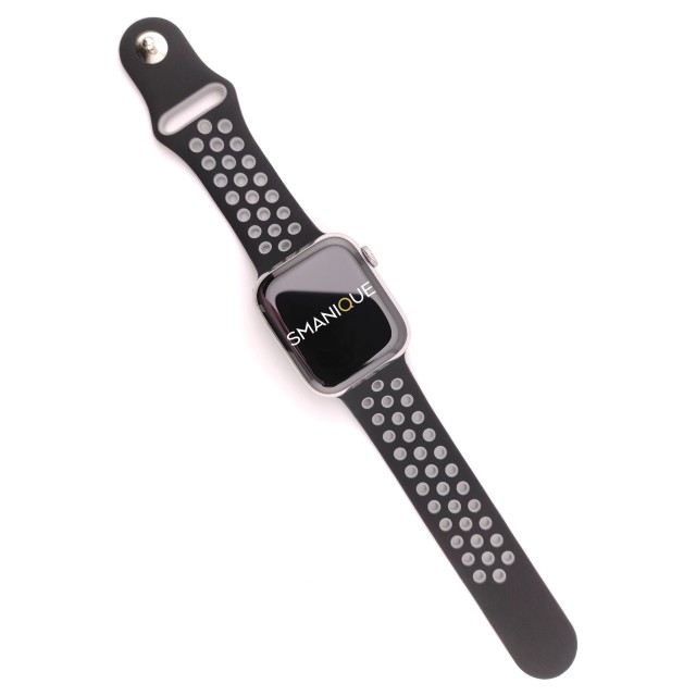 Breathable sport silicone watch strap for Apple Watch - Varun Sport | SMANIQUE