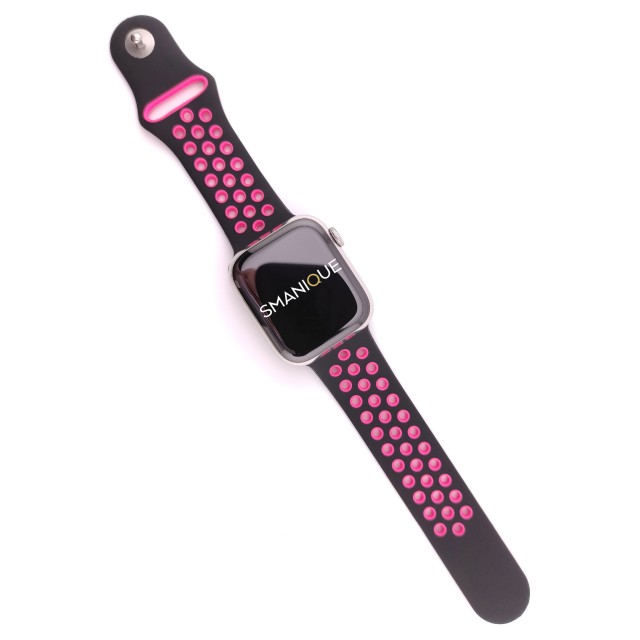 Breathable sport silicone watch strap for Apple Watch - Varun Sport | SMANIQUE