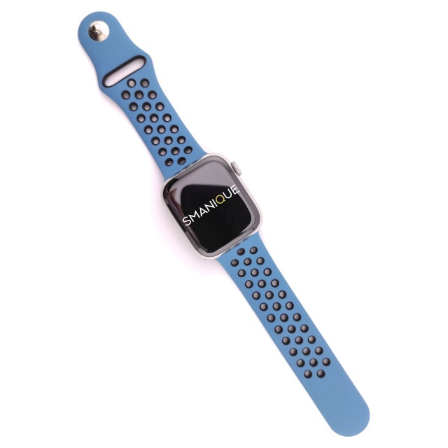 Bracelet de montre sport en silicone respirant pour Apple Watch - Varun Sport | SMANIQUE