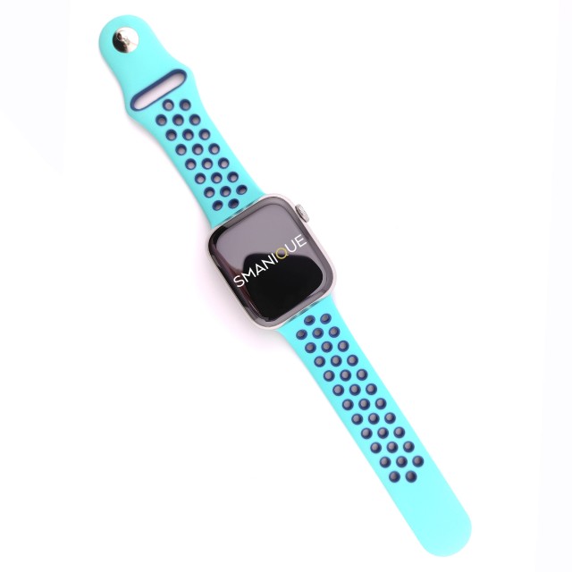 Bracelet de montre sport en silicone respirant pour Apple Watch - Varun Sport | SMANIQUE