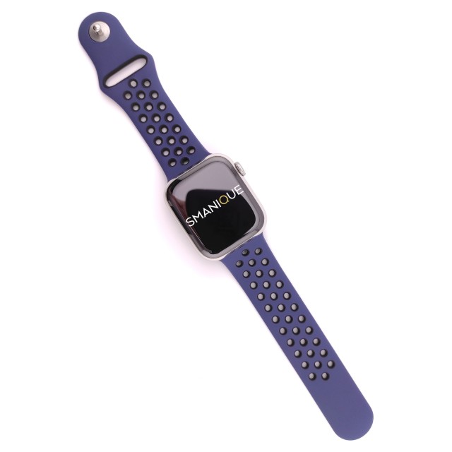Breathable sport silicone watch strap for Apple Watch - Varun Sport | SMANIQUE