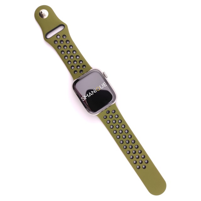 Breathable sport silicone watch strap for Apple Watch - Varun Sport | SMANIQUE