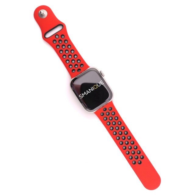Breathable sport silicone watch strap for Apple Watch - Varun Sport | SMANIQUE