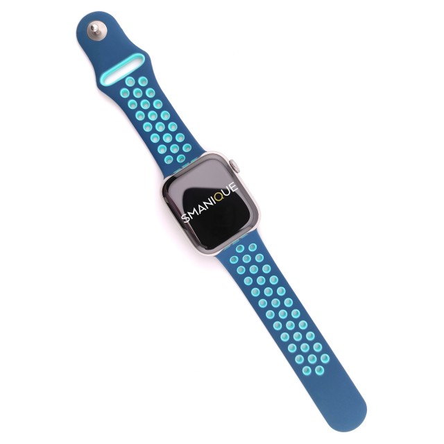 Breathable sport silicone watch strap for Apple Watch - Varun Sport | SMANIQUE
