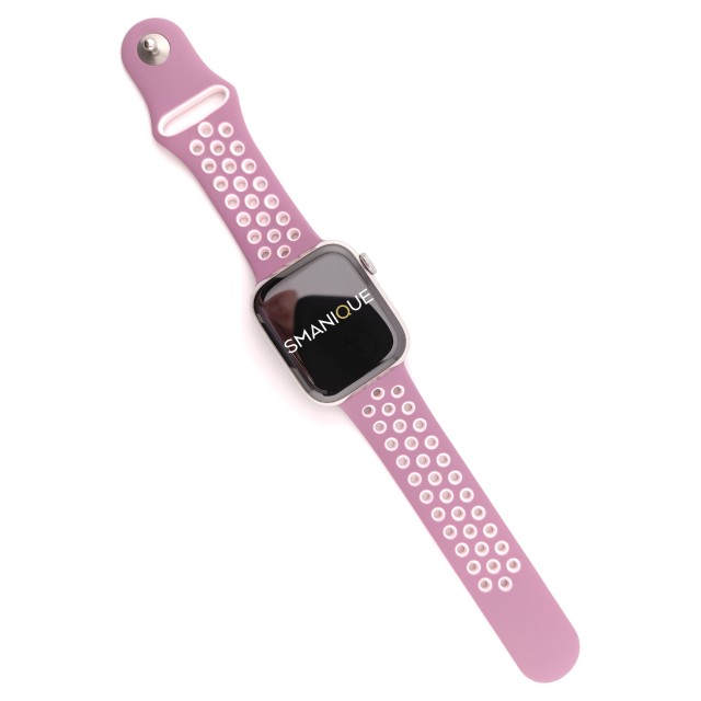 Breathable sport silicone watch strap for Apple Watch - Varun Sport | SMANIQUE