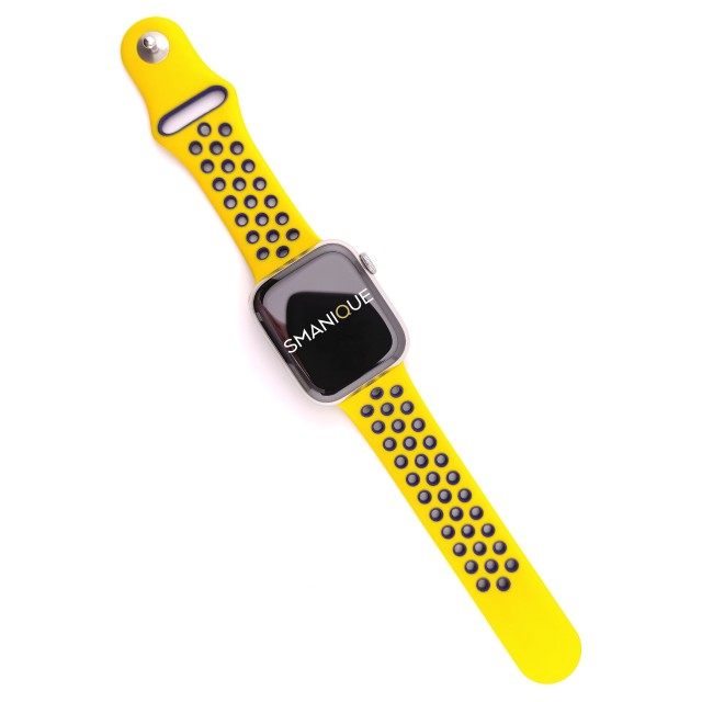 Breathable sport silicone watch strap for Apple Watch - Varun Sport | SMANIQUE