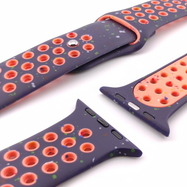 Breathable sport silicone watch strap for Apple Watch - Varun Sport | SMANIQUE
