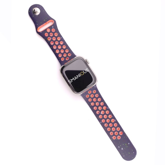 Breathable sport silicone watch strap for Apple Watch - Varun Sport | SMANIQUE