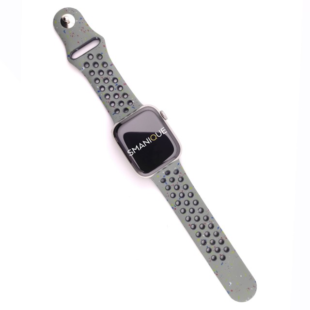 Breathable sport silicone watch strap for Apple Watch - Varun Sport | SMANIQUE
