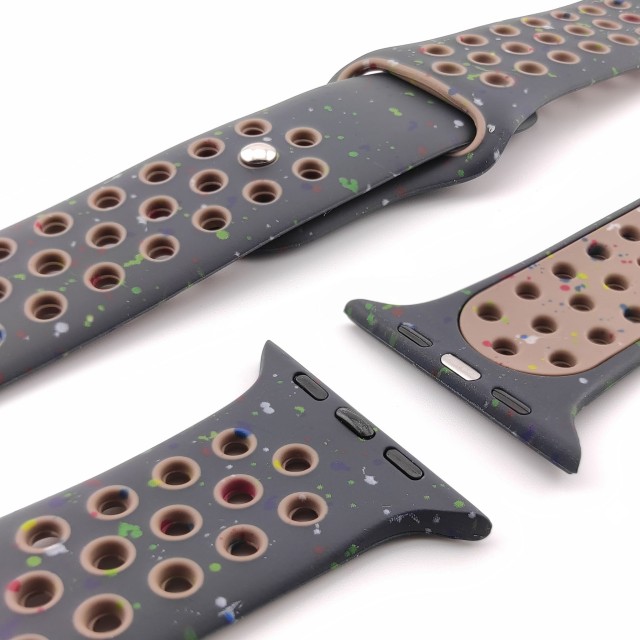Breathable sport silicone watch strap for Apple Watch - Varun Sport | SMANIQUE